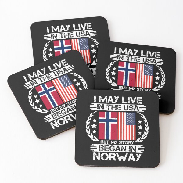 Item preview, I May Live In The USA But My Story Began In Norway designed and sold by CosmoKitsch.