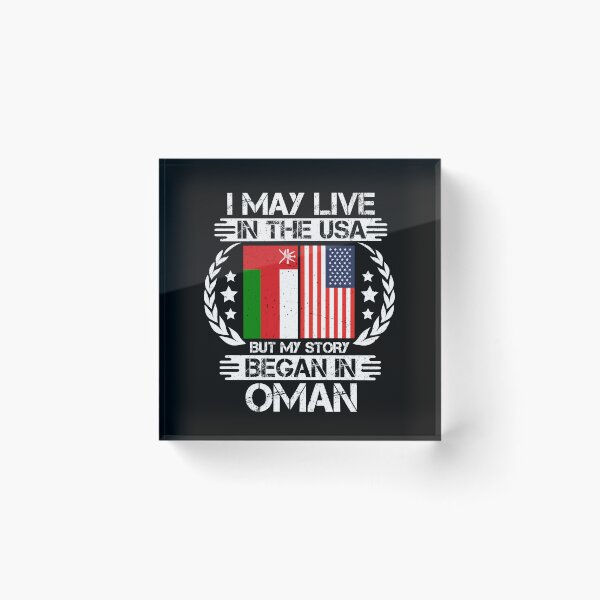 Item preview, I May Live In The USA But My Story Began In Oman  designed and sold by CosmoKitsch.