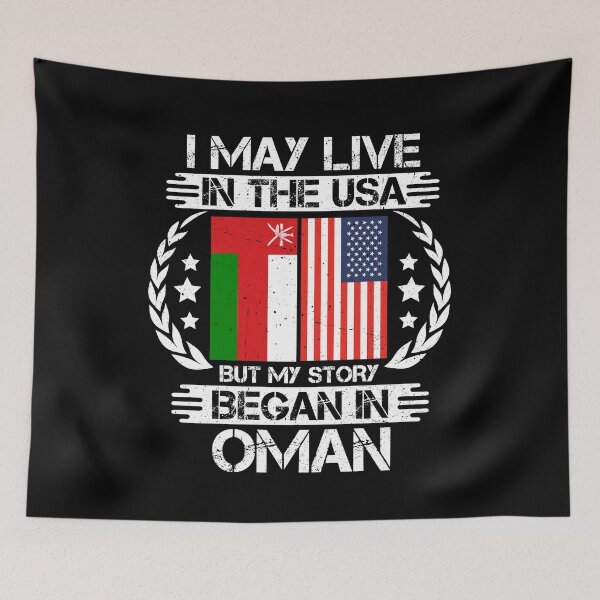 Item preview, I May Live In The USA But My Story Began In Oman  designed and sold by CosmoKitsch.