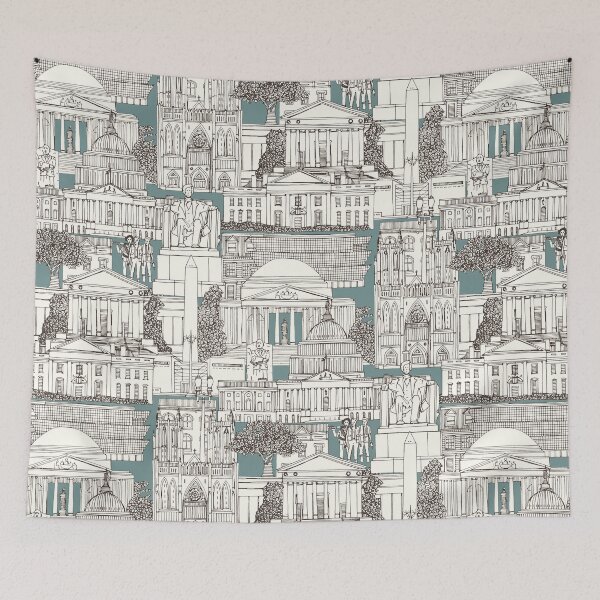 Item preview, Washington DC toile juniper designed and sold by scrummy.