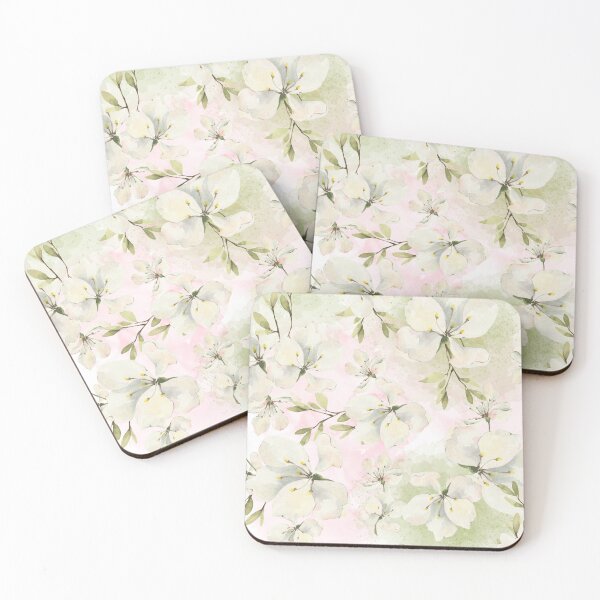 Item preview, Blossoms on watercolor background designed and sold by lchantellstudio.