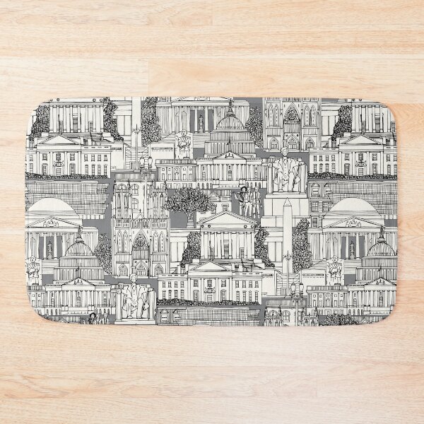 Item preview, Washington DC toile gray designed and sold by scrummy.