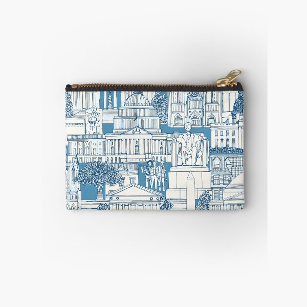 Item preview, Washington DC toile blue designed and sold by scrummy.