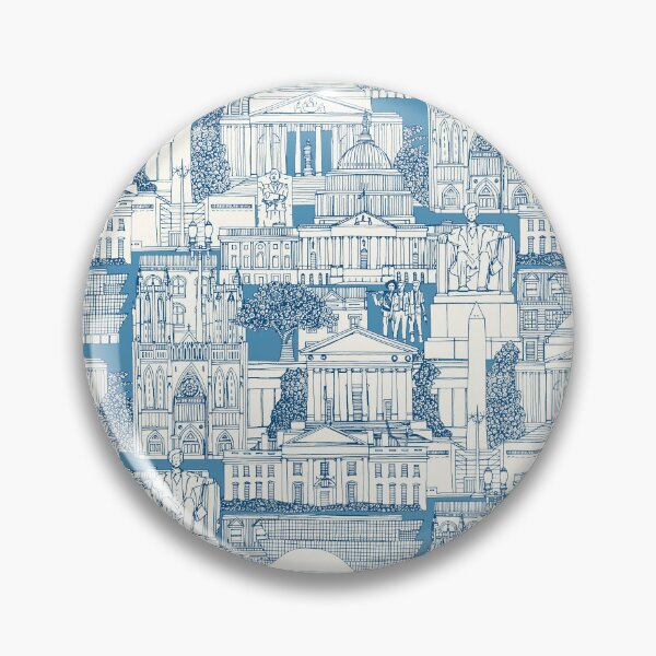 Item preview, Washington DC toile blue designed and sold by scrummy.