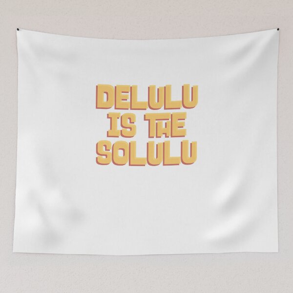 Item preview, Delulu Is the Solulu Funny Meme Shirt – Trendy Delusional Humor Quote Tee designed and sold by Gerontar.