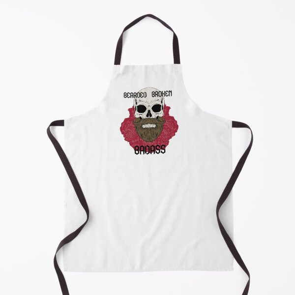 Item preview, bearded broken badass skull and roses designed and sold by xteddi93x.