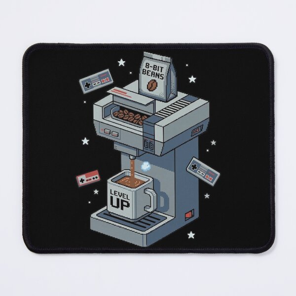Item preview, Retro Gaming Coffee Maker Pixel Art designed and sold by ArtsyWishesShop.