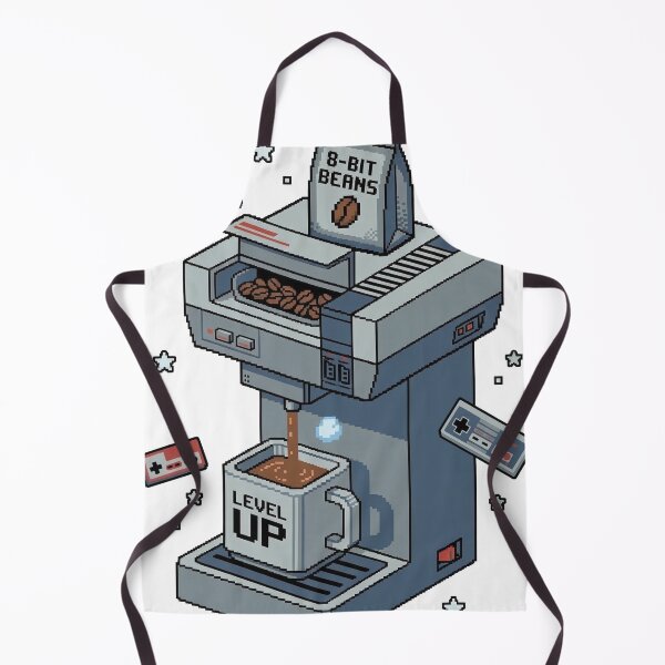 Item preview, Retro Gaming Coffee Maker Pixel Art designed and sold by ArtsyWishesShop.