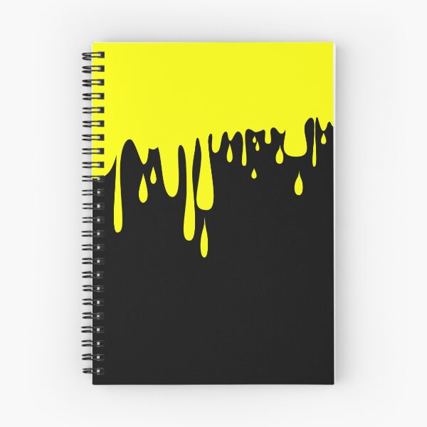 Item preview, Melting - 70's Punk Abstract Drip Painting in Yellow and Black designed and sold by MellowCat.