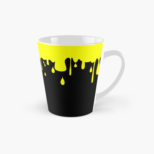 Item preview, Melting - 70's Punk Abstract Drip Painting in Yellow and Black designed and sold by MellowCat.