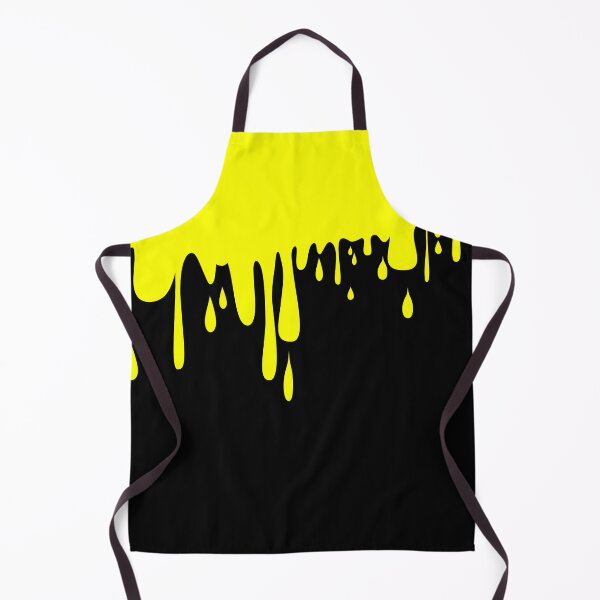 Item preview, Melting - 70's Punk Abstract Drip Painting in Yellow and Black designed and sold by MellowCat.