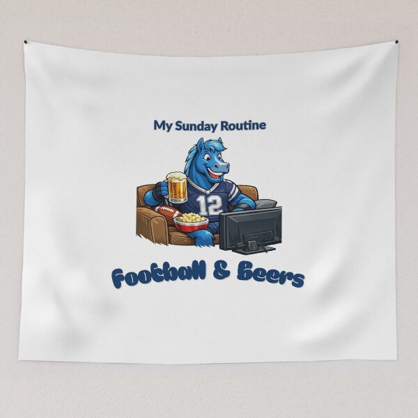 Item preview, Indianapolis Colts Sunday Routine Football and Beers Game Day T-Shirt designed and sold by ThatFootball12.