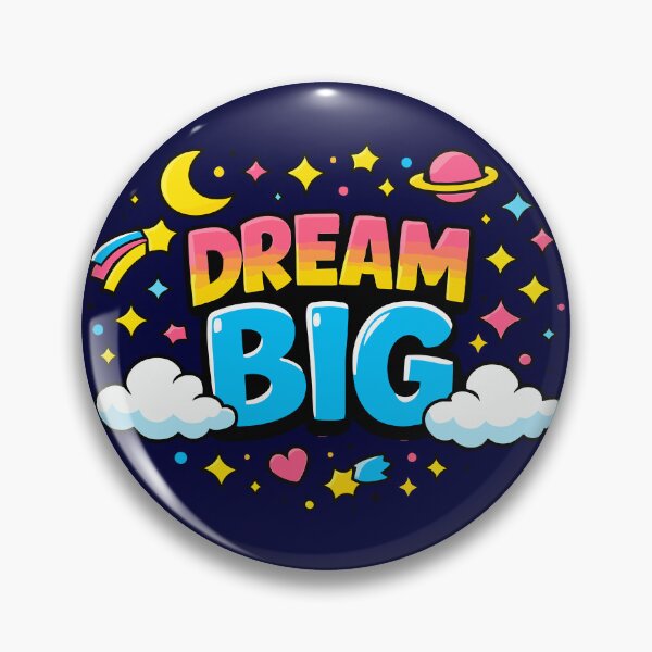 Item preview, Dream Big – Retro Cosmic Y2K Aesthetic Celestial Typography designed and sold by Far Out Goods.
