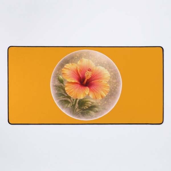 Item preview, Tropical Hibiscus Bloom – Radiant Floral Portrait designed and sold by TheJoyfulPen.