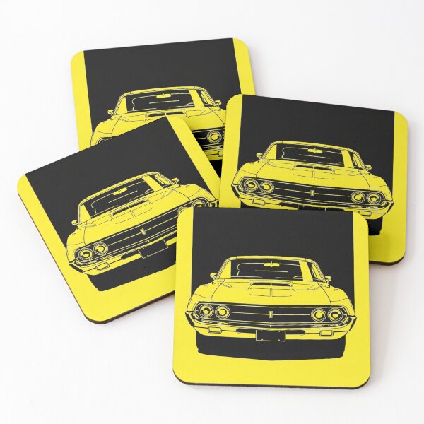 Item preview, 1970 AMC Javelin Front View Illustration Classic American Muscle Car Minimalist Poster designed and sold by Motorline44.