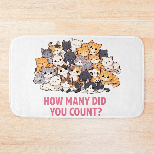Item preview, How Many Cats Did You Count? – Cute Kitten Counting Design designed and sold by Krisekk.