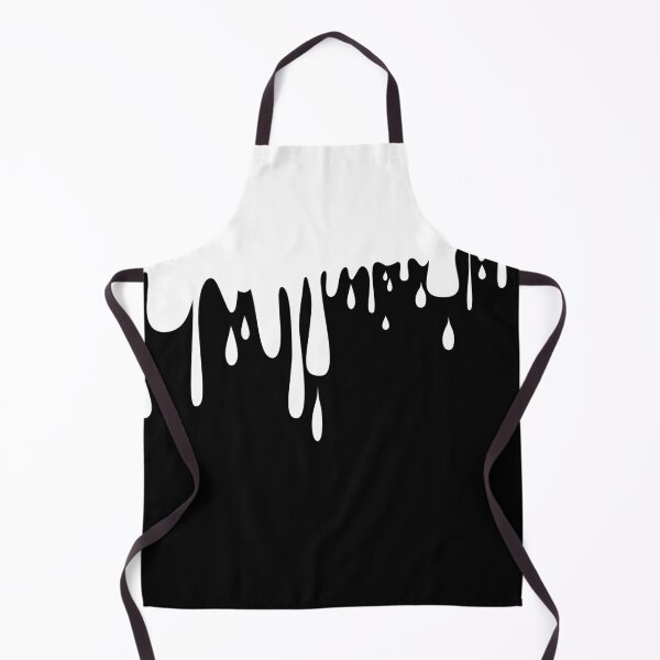 Item preview, 70's 80's Abstract Drip Painting in Black and White designed and sold by MellowCat.