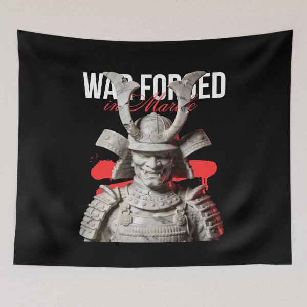 Item preview, War Forged Titan – Samurai Stone Statue designed and sold by Marble Void.