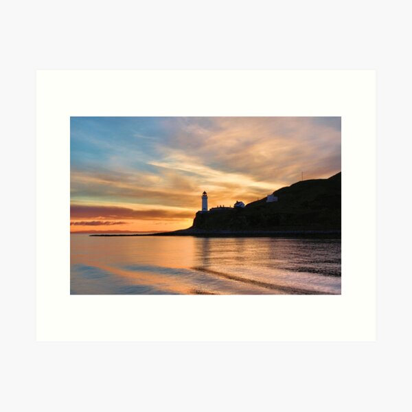 Sunrise at Davaar Light, Campbeltown Art Print