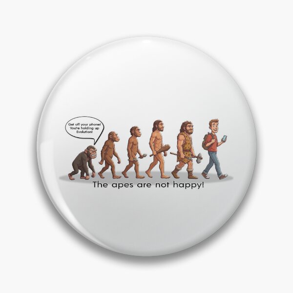 Item preview, The Apes are not happy! Evolution Funny! designed and sold by MSM Designs.