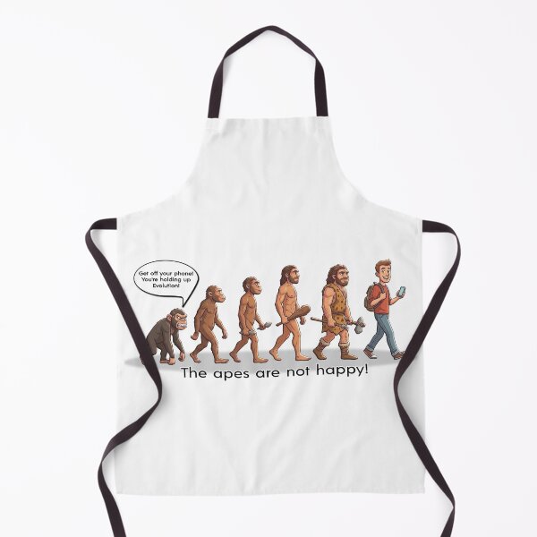 Item preview, The Apes are not happy! Evolution Funny! designed and sold by MSM Designs.