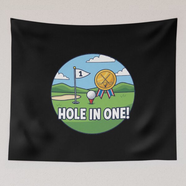 Item preview, Golf Gold Cockade HOLE IN ONE! designed and sold by Giulivo Store Graphic.