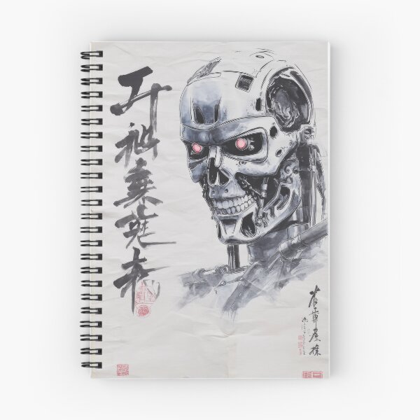 Item preview, Vintage T-800 Terminator Sumi-e  designed and sold by AnimeArsenalPrints.