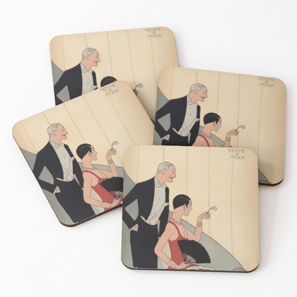 Item preview, Art Deco Illustration Elegant Socialite Couple for Vintage Fashion Art Lovers designed and sold by RickE.