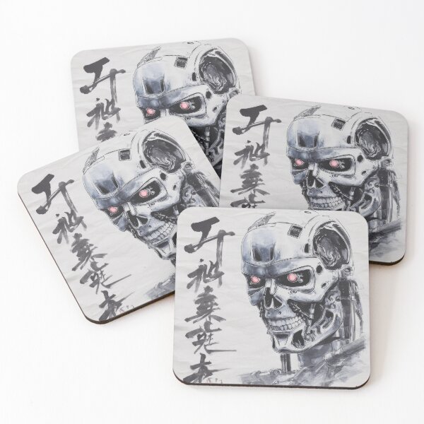 Item preview, Vintage T-800 Terminator Sumi-e  designed and sold by AnimeArsenalPrints.