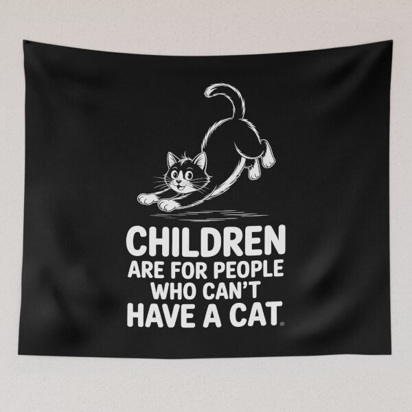 Item preview, Children Are For People Who Can't Have A Cat, Sarcastic T-Shirt For Cat Lovers designed and sold by Martysstore.