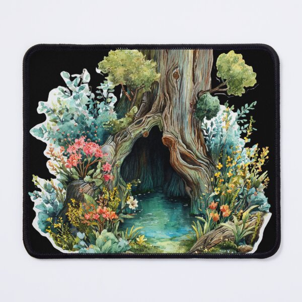 Item preview, Enchanted Woodland Home Watercolor designed and sold by kndzxf.