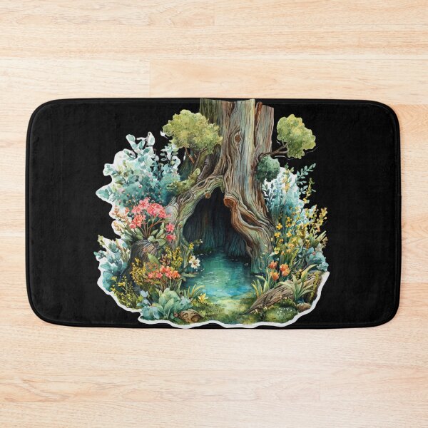 Item preview, Enchanted Woodland Home Watercolor designed and sold by kndzxf.
