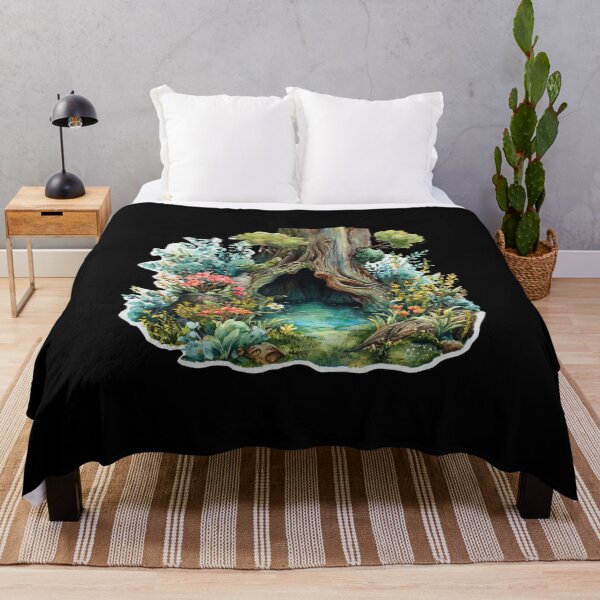 Item preview, Enchanted Woodland Home Watercolor designed and sold by kndzxf.