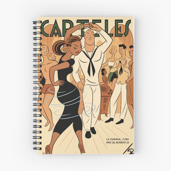 Item preview, Art Deco Illustration Cuban Dance Couple for Vintage Travel Art Lovers designed and sold by RickE.