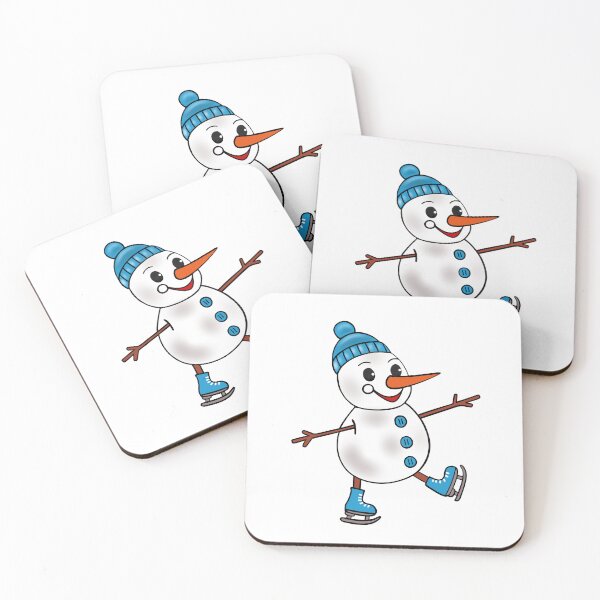Item preview, Winter Sports Cute Skating Snowman designed and sold by Sartoris Art.