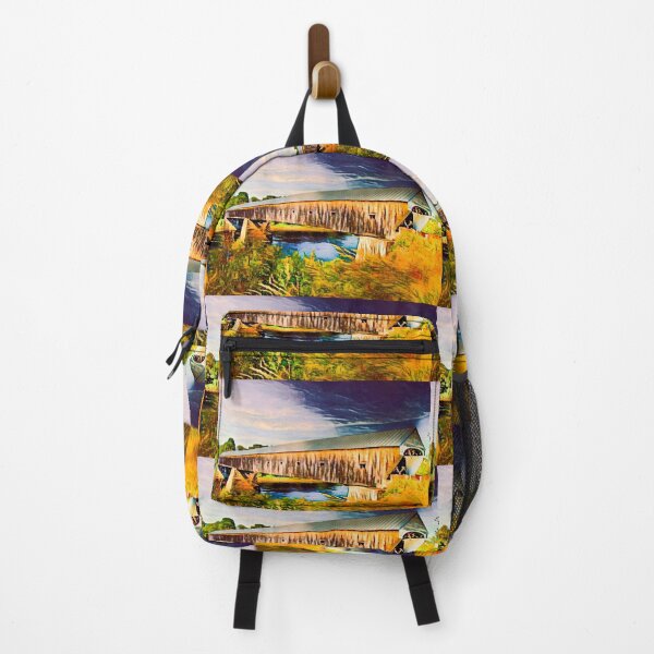 Item preview, Vermont Cornish/Windsor Covered Bridge Autumn  designed and sold by Vermont Gifts and Art.