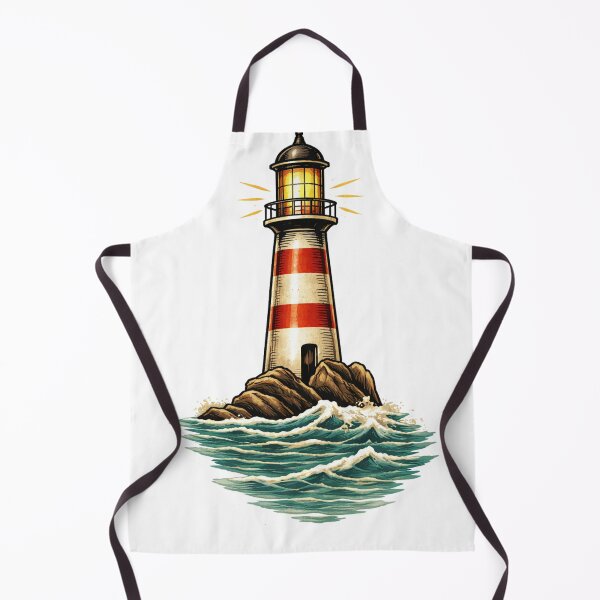 Item preview, vintage coastal lighthouse beacon  designed and sold by hiperdinotees.