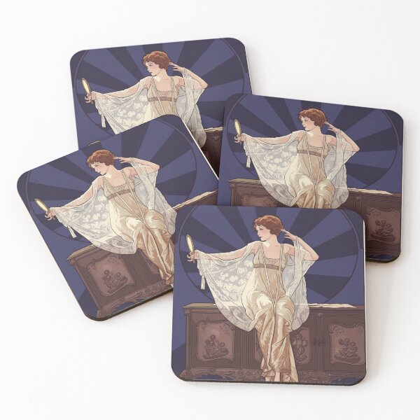 Item preview, Art Deco Illustration Elegant Vanity Woman for Vintage Glamour Art Lovers designed and sold by RickE.