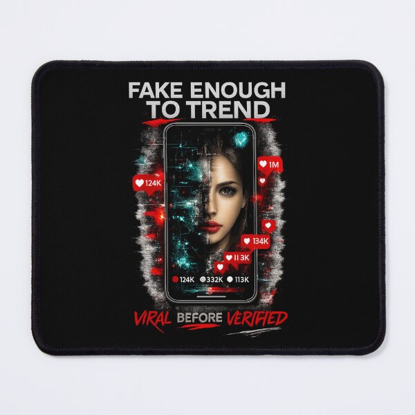 Item preview, Fake Enough To Trend Social Media Satire designed and sold by rocknrollstyles.
