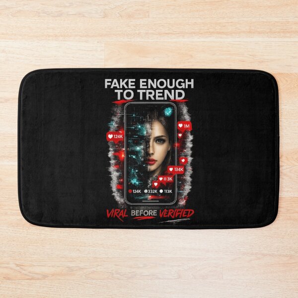Item preview, Fake Enough To Trend Social Media Satire designed and sold by rocknrollstyles.