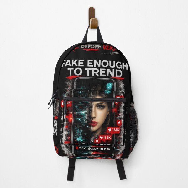 Item preview, Fake Enough To Trend Social Media Satire designed and sold by rocknrollstyles.