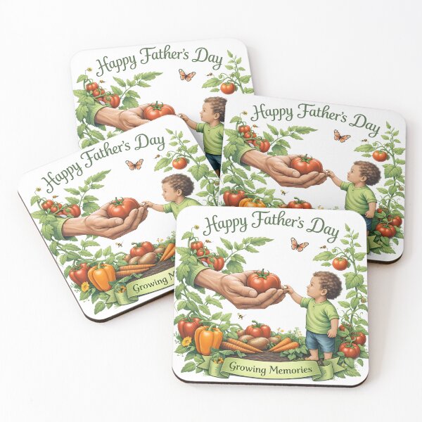 Item preview, Happy Father's Day Gardening Dad Growing Memories Vegetable Garden Gift Classic T-Shirt designed and sold by AnnDesignStudio.