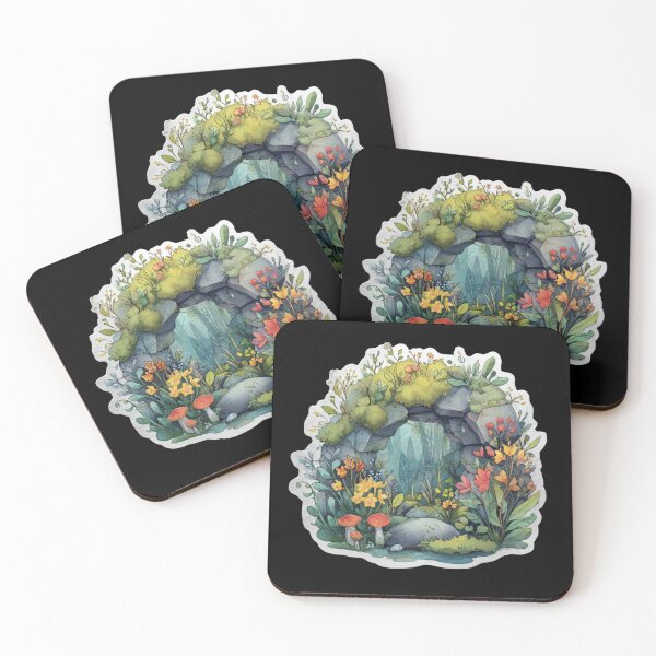 Item preview, Floral Stone Archway Watercolor designed and sold by kndzxf.
