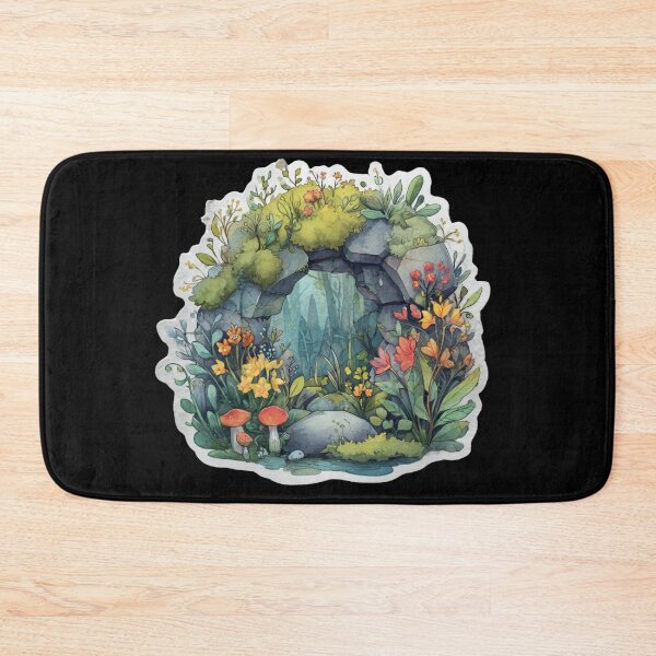 Item preview, Floral Stone Archway Watercolor designed and sold by kndzxf.