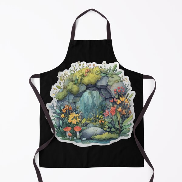 Item preview, Floral Stone Archway Watercolor designed and sold by kndzxf.