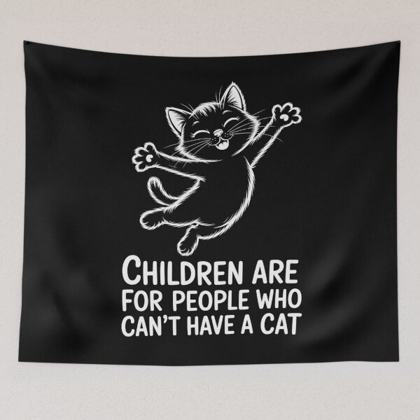 Item preview, Children Are For People Who Can't Have A Cat, Sarcastic T-Shirt For Cat Lovers designed and sold by Martysstore.