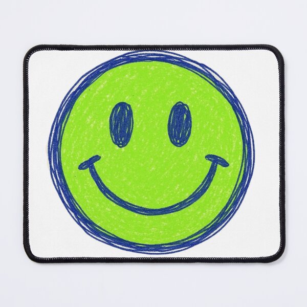 Item preview, Classic 90s Doodle Green Smiley Face designed and sold by crazygoose30.