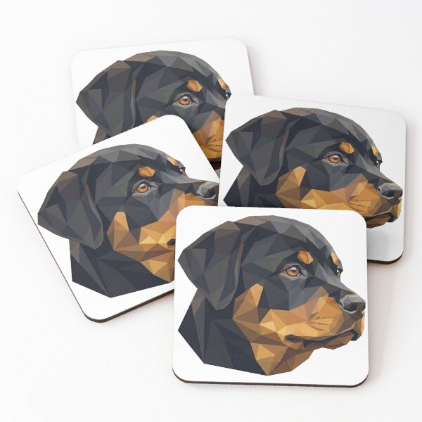 Item preview, Modern Geometric Rottweiler Dog Portrait designed and sold by Lake & Loyal.
