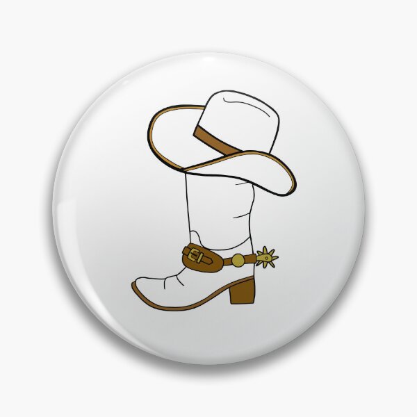Item preview, White Cowboy Boots And Cowboy Hat designed and sold by Sartoris Art.