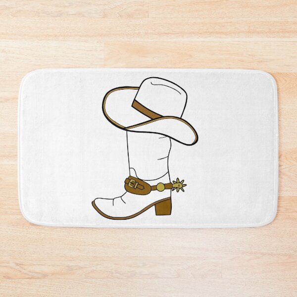 Item preview, White Cowboy Boots And White Cowboy Hat designed and sold by Sartoris Art.